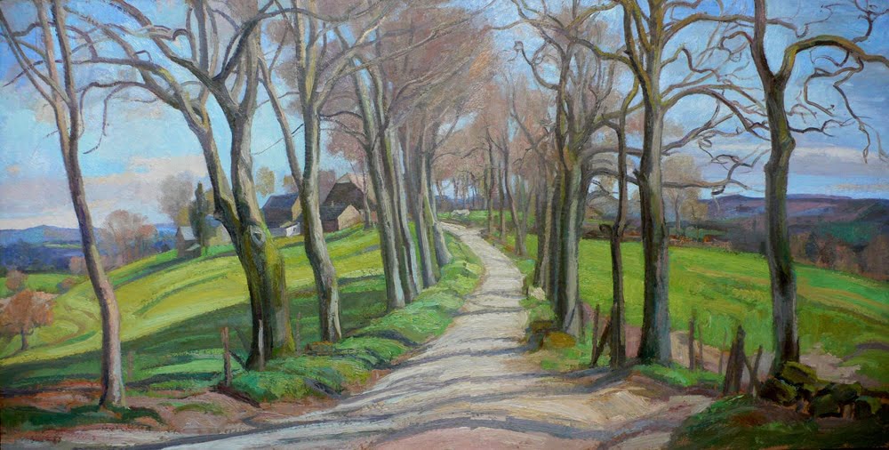 Le chemin de Malagnoux - 60 x 120 cm