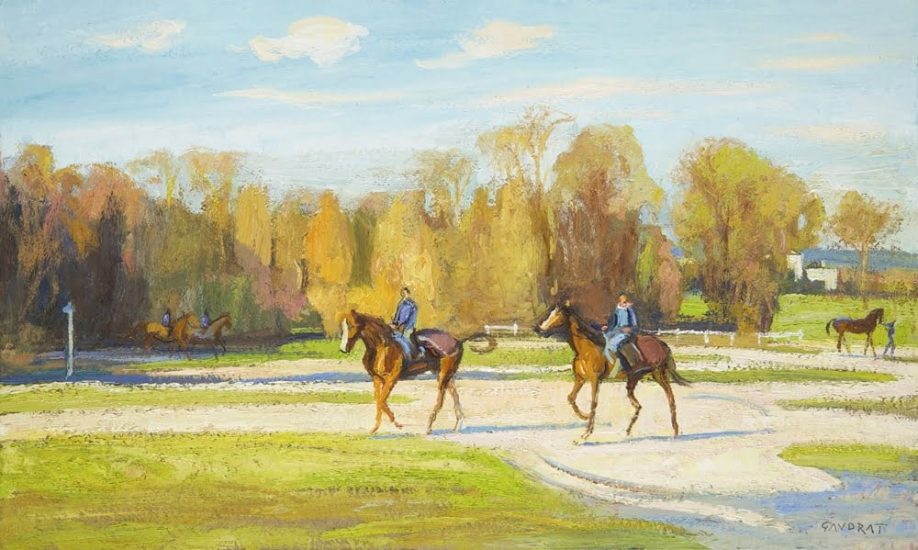 Aux Aigles, à Chantilly - 30 x 50 cm - collection particulière