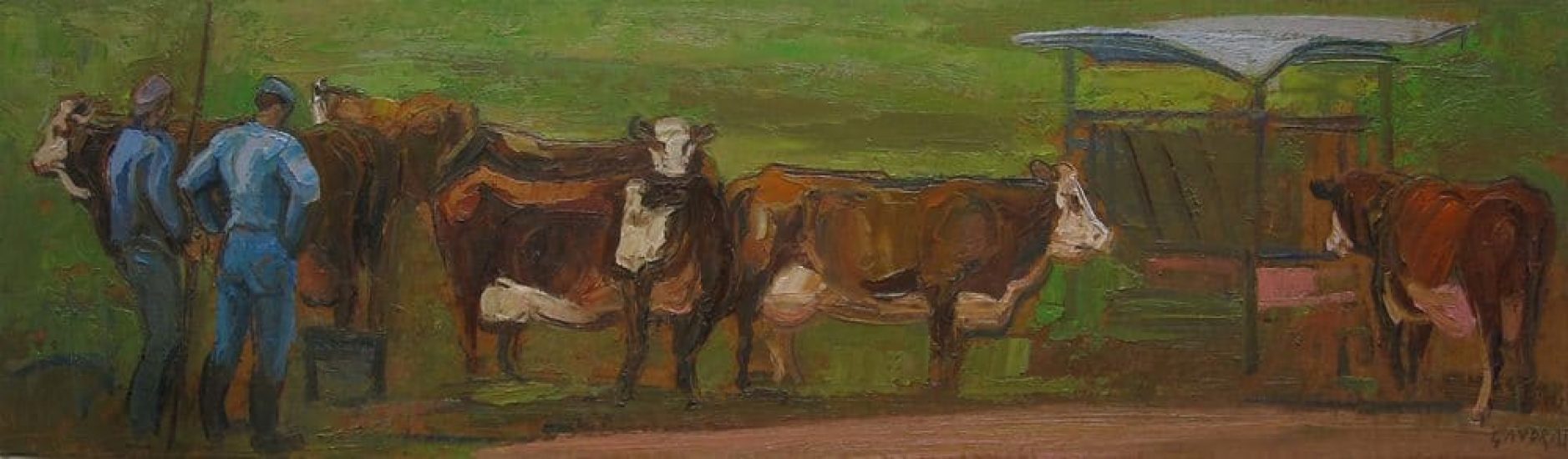 The milking of Abundances - 15 x 50 cm - private collection