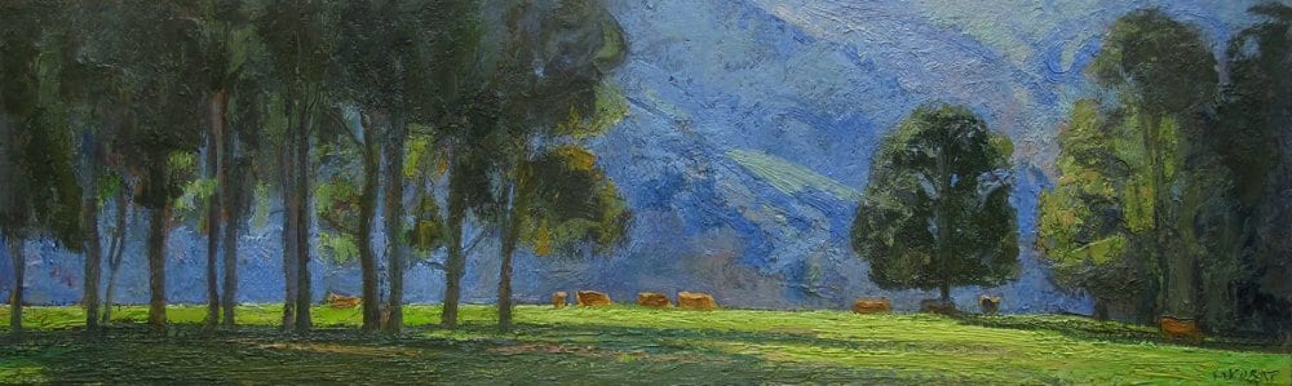 Morning in the Great Chartreuse - 15 x 50 cm - private collection