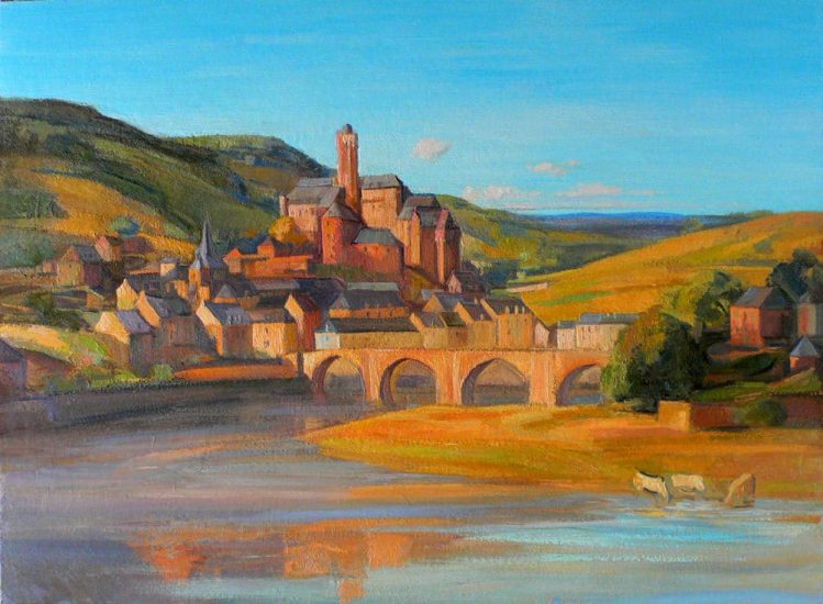 L'Angélus à Estaing - 97 x 130 cm