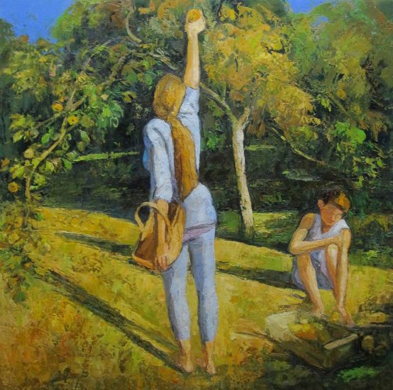 The apple tree - 80 x 80 cm - private collection