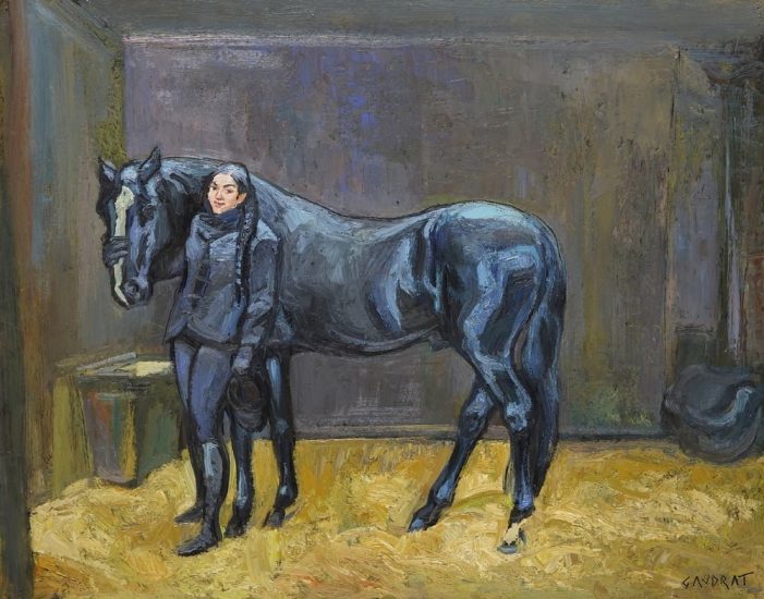 The graceful horsewoman - 32 x 42 cm - private collection