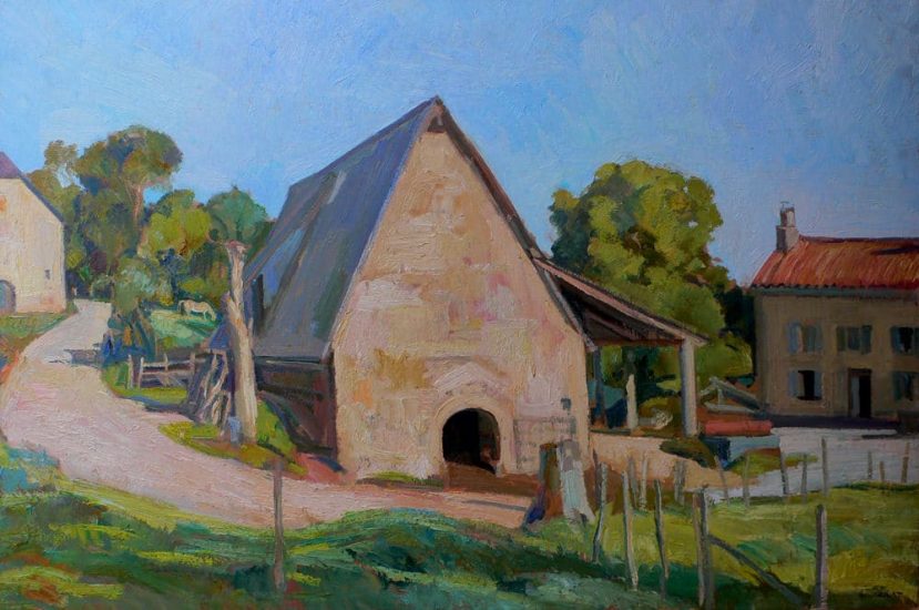 The barn in La Bastide - 60 x 81 cm