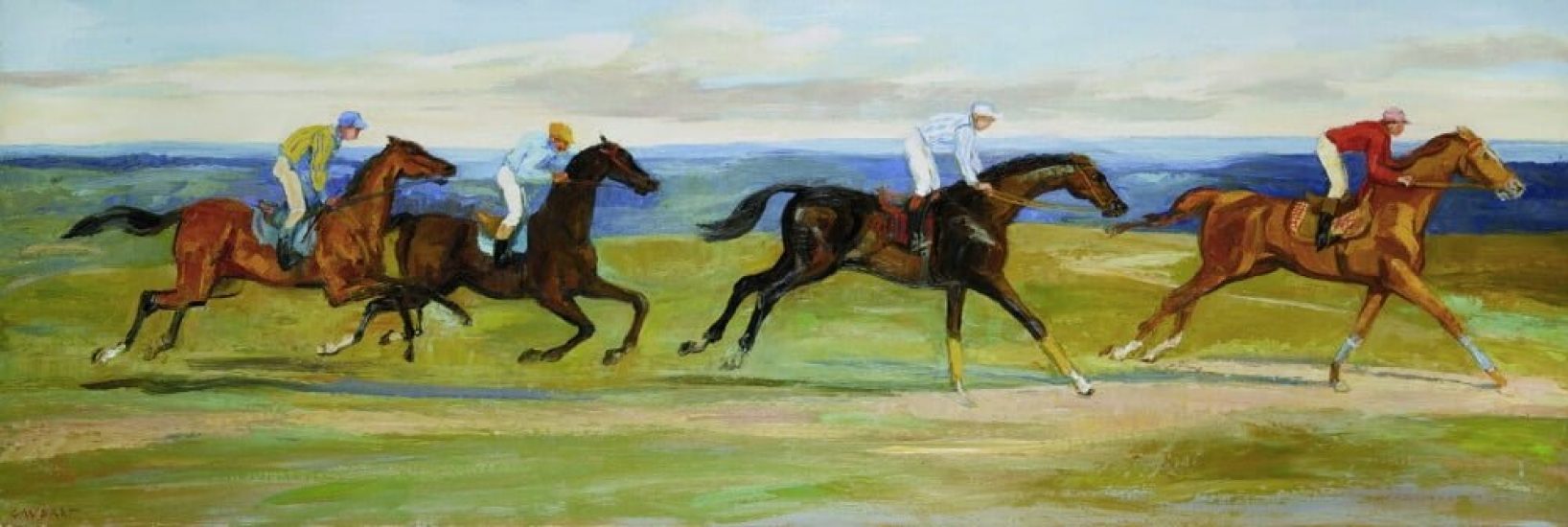 Le Galop I - 50 x 150 cm - collection particulière