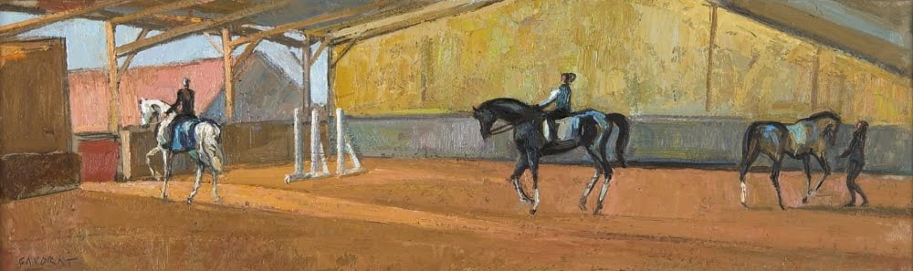 Le Manège à Chailly - 15 x 50 cm