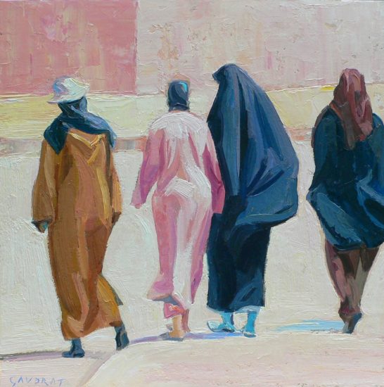 Le matin des femmes - 30 x 30 cm - collection particulière