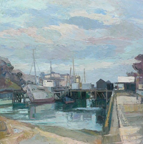 Le Port Rhu à Douarnenez - 50 x 50 cm - collection particulière